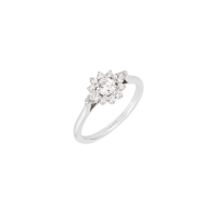Bague Colombe or blanc
