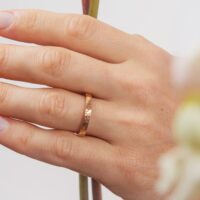 LAUJOA - Alliance pour homme Capitole 3 martelée Homme