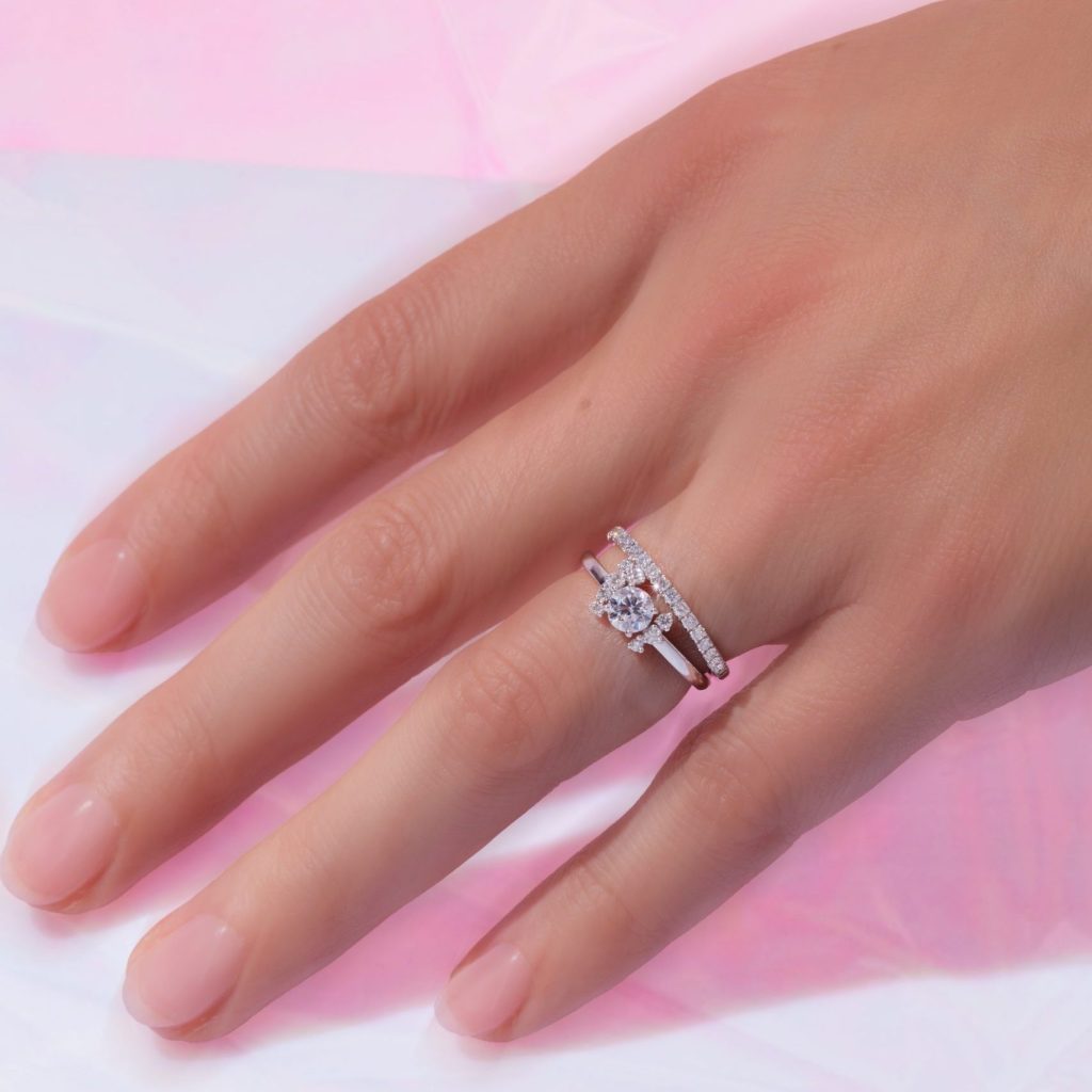 Bague Orion - Or blanc bague de fiançailles