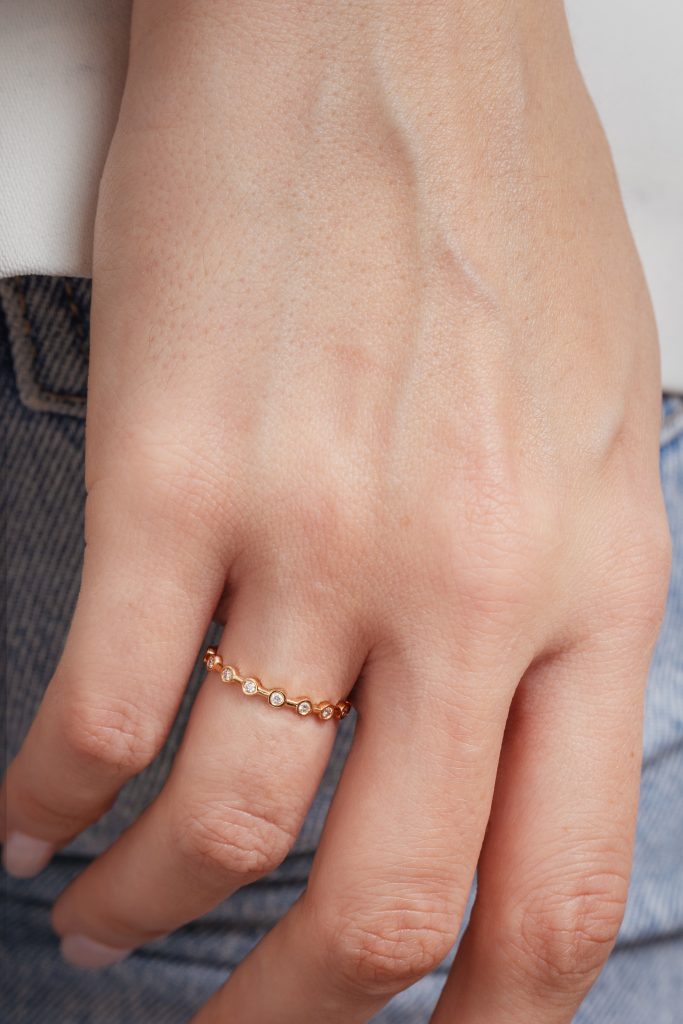 Bague Ondulation - Collection Mosaïque - Joaillier Toulouse