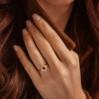 Bague Colombe Saphir bleu - Joaillier Toulouse