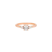 Bague Apolline Classique Diamant Or rose vue 1