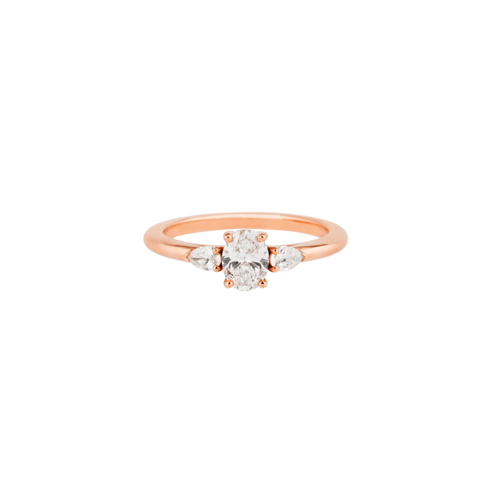 Bague Apolline Classique Diamant Or rose vue 1