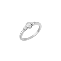 Bague Apolline Fine Diamant Or blanc vue 2