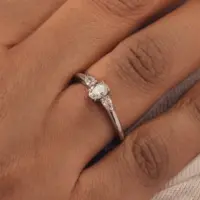 Bague Apolline Fine - vue 2 portée