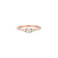 Bague Camille Fine Diamant Or rose vue 1