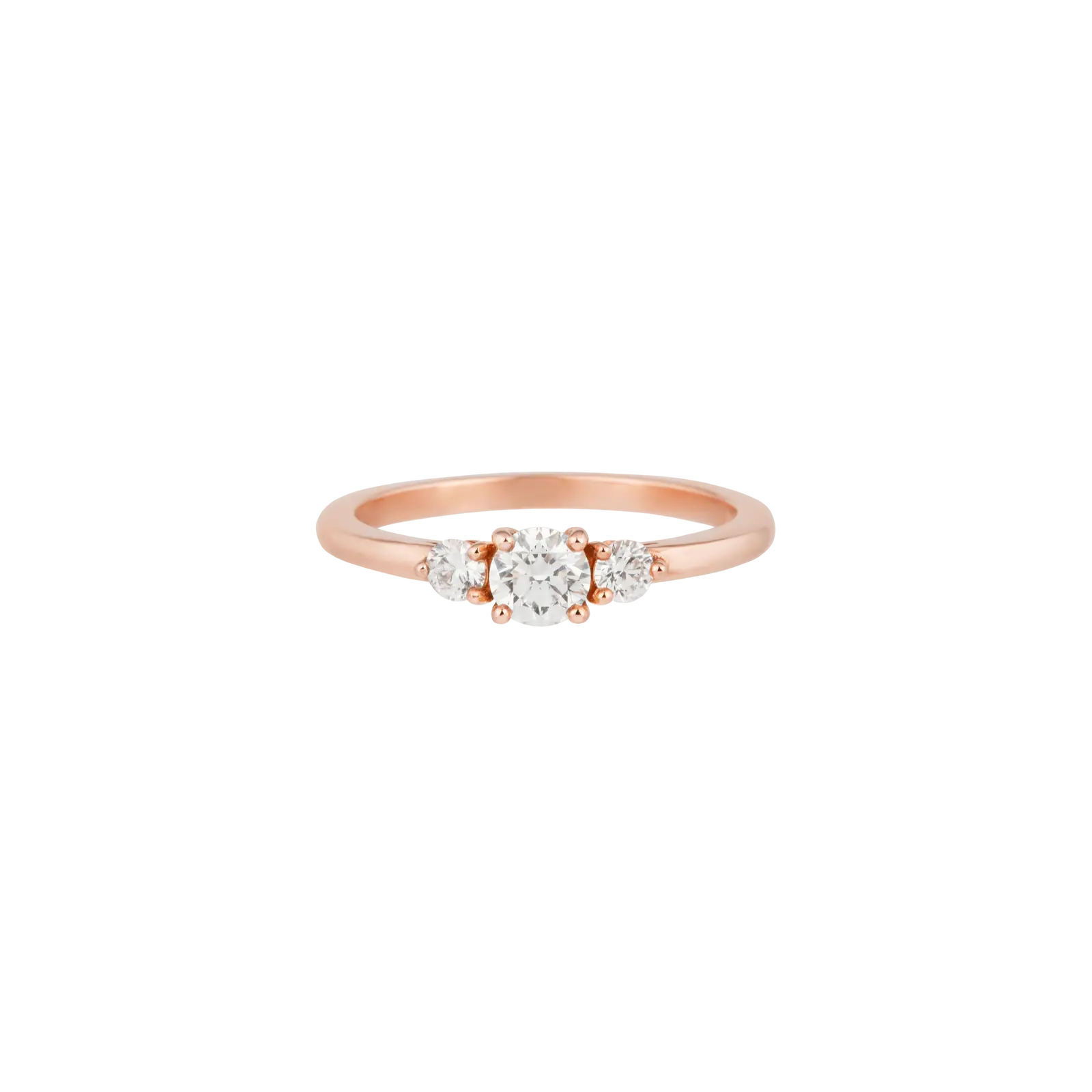 Bague Camille Fine Diamant Or rose vue 1
