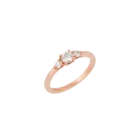 Bague Camille Fine Diamant Or rose vue 2