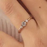 Bague Camille Fine - vue 2 portée