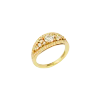Bague Capucine Classique Diamant Or jaune vue 2