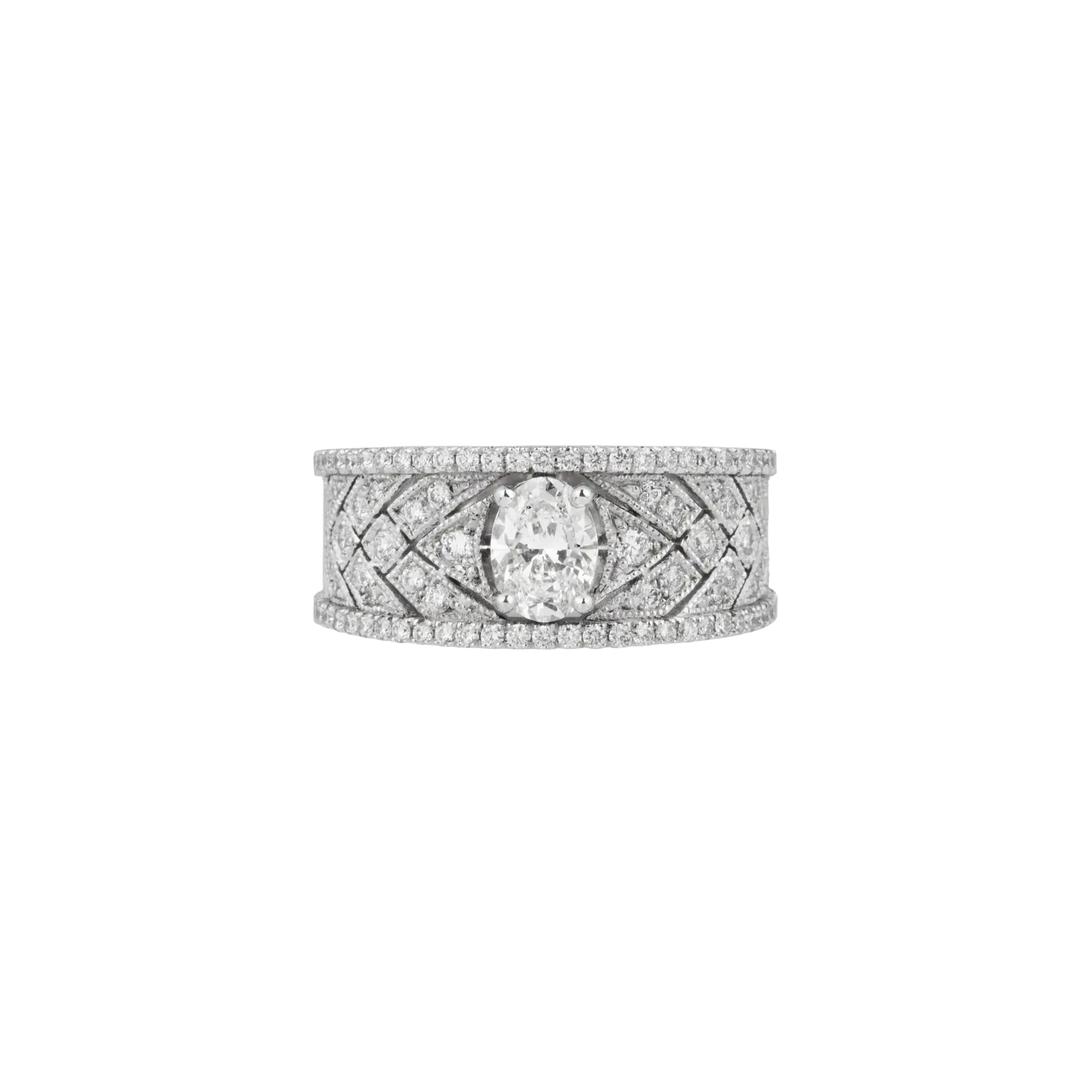 Bague Céleste Classique Diamant Or blanc vue 1