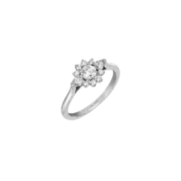 Bague Colombe Fine Or blanc vue 2