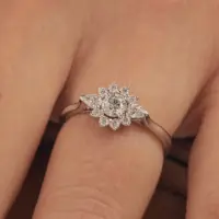 Bague Colombe Fine - vue 2 portée