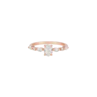 Bague Eléonore Classique Diamant Or rose vue 1