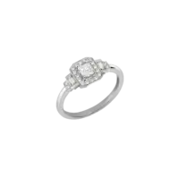Bague Garance Fine Or blanc vue 1