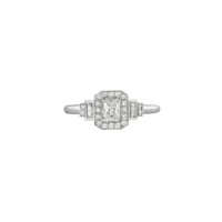 Bague Garance Fine Or blanc vue 2