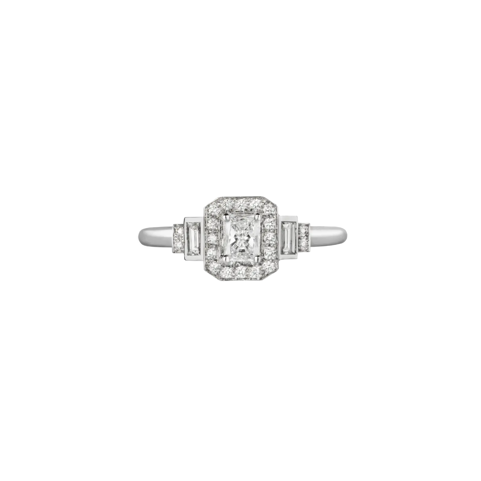 Bague Garance Fine Or blanc vue 2