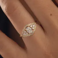 Bague Inès Classique - vue 2 portée