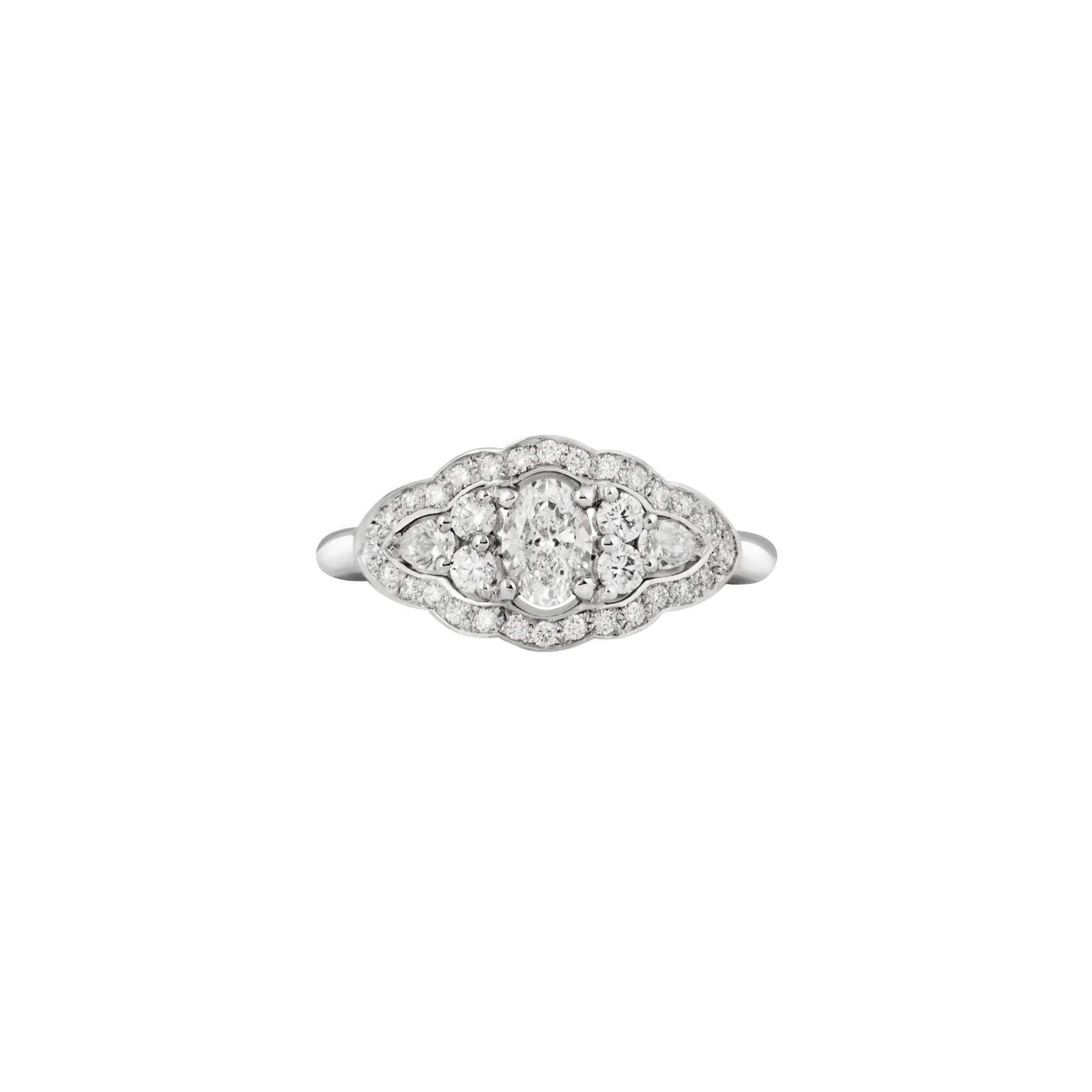 Bague Inès Fine Diamant Or blanc vue 1