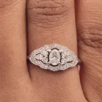 Bague Inès Fine - vue 2 portée
