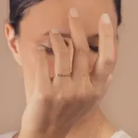 Bague Ondulation - vue 1 portée
