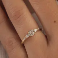 Bague Pégase Classique - vue 2 portée