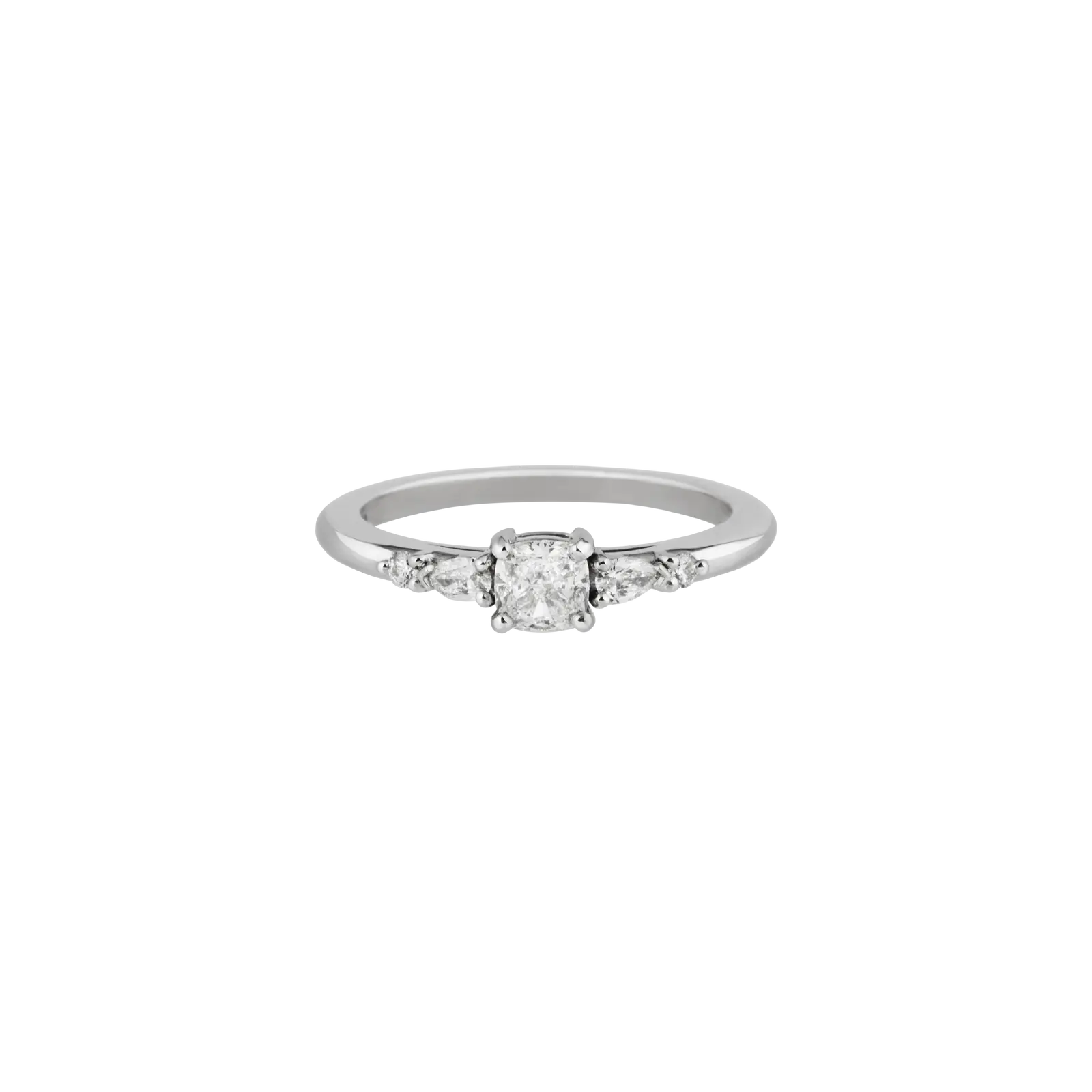 Bague Pégase Fine Diamant Or blanc vue 1