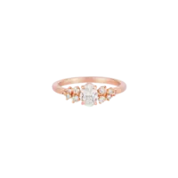 Bague Persée Classique Diamant Or rose vue 1
