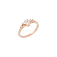 Bague Persée Classique Diamant Or rose vue 2