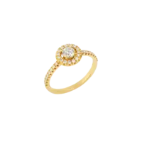 Bague Victoria Fine Diamant Or jaune vue 2