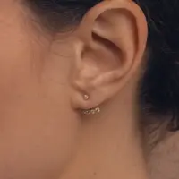 Boucles d'Oreilles Cascade - vue 2 portée