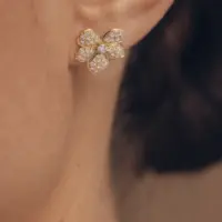 Boucles d'Oreilles Egérie - vue 2 portée