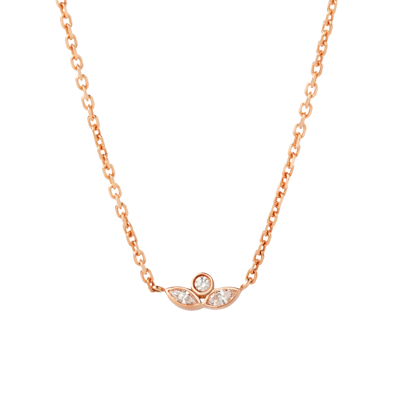 LAUJOA - Pendentif Prisme - Or rose
